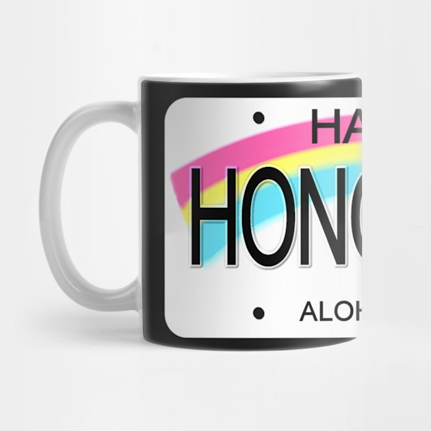 Honolulu Hawaii License Plate by Mel's Designs